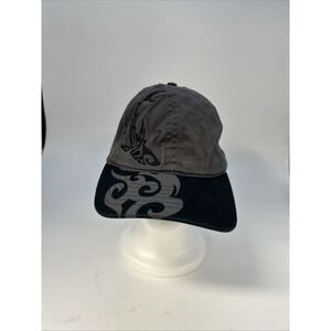 Crazy Shirts Hawaiian Hat Cap Circling Sharks Graphite Twill Embroidered Shark